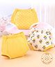 Bonfino Premium 100% Organic Cotton Padded Training Pants Honey Bee Print Set Of 3 Size 3- Yellow