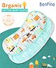 Bonfino Premium Cotton Burp Cloth Set Of 2 Transport Print - Blue
