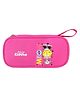 Smily Kiddos Zipper Pencil Pouch for Stationery Meow Kitty Theme - Dark Pink