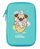 Smily kiddos Single Compartment Pencil Pouch Ice-cream Puppy Theme - Light Blue