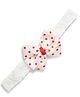Funkrafts Polka Dot Printed Layered Bow Detailed Headband - White