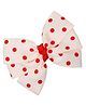 Funkrafts Polka Dot Printed Layered Bow Detailed Hair Clip - Red & White