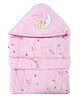 Tiny Tycoonz Woollen Baby Hooded Wrapper - Pink