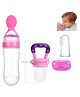 Tiny Tycoonz Fruit And Food Nibbler, Feeder and Tongue Cleaner - Pink