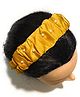 SKD Pearl Embellshed Scrunchie Hair Band - Mustard Yellow