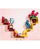 Glowbird Wall Shelf for Antique Items Pack Of 2 - Red Yellow