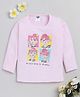 Nottie Planet Full Sleeves Selfie Printed T Shirt - Pink