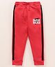Bodycare Full Length Lounge Pant Text Print - Red