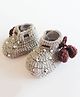 Woonie Pearl & Berry Detail Booties  -  Grey