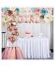 CAMARILLA Rose Gold Girl Foil Balloon Bouquet Decoration for Birthday - Pack Of 10