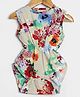 Qvink Sleeveless All Over Abstract Floral Printed Romper - Multi Colour