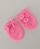 Little Peas Solid Handmade Mittens - Light Pink