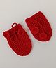 Little Peas Solid Handmade Mittens - Red