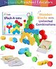 Intelliskills Stack A Hex Premium Wooden Building Blocks with Flashcards - 32 Pieces