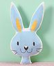 Double Sided Cushion Bunny Print and Shape - Blue