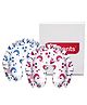 VParents galaxy Neck Support Soft Pillow for New Born Baby U Shape Pillow Pack of 2 - Pink and Blue