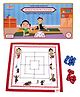Desi Toys Bal Ganesha Nine Men Morris Navakankari Classic Strategy Board Game - 23 Pieces