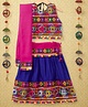 Banjara India Navratri Theme Sleeveless Kutchi Embroidered Chaniya Choli With Dupatta - Blue