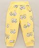 Little Kangaroos Full Length Fleece And Woollen Lounge Pant Truck Print - Yellow