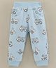 Little Kangaroos Full Length Truck Printed Lounge Pant - Blue