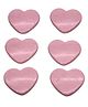 SYGA Children's Heart Baby Slobber Towel Pin Pack of 6 - Heart Pink