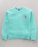 Vitamins Full Sleeves Sequins Embellished Party Top - Sea Green