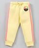 Vitamins Full Length Fleece Lounge Pant Text Print - Yellow