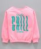 Vitamins Full Sleeves Sweatshirt Text Print - Pink