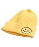 Momisy Smile Design Winter Cap Solid Yellow- Diameter 16 cm