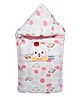 Mee Mee 3 in 1 Baby Carry Nest Sleeping Bag & Mattress Rabbit Print - Pink