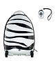 Rastar Zebra Walking Suitcase - White Black