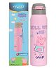 Youp Stainless Steel Pink Color Peppa Pig theme Kids Insulated Sipper Bottle GOOGLIE- 500 ml