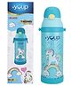 Youp Stainless Steel Turquoise Blue Color Unicorn theme Kids Insulated Sipper Bottle WINNER - 500 ml
