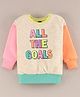 Vitamins Full Sleeves Sweatshirts Text Printed - Multicolour Beige