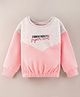 Vitamins Full Sleeves Text Printed Sweatshirt - Peach