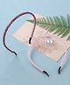Hola Bonita Free Size Hairbands Stone Embellished Pack of 2 - Purple & Pink
