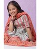 Biba Aqua Coral Cotton Garara Suit Set Combines Kurta  Bottoms and Dupatta