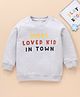 Babyhug Cotton Full Sleeves T-shirt Text Print - Grey