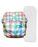 Mother Sparsh Baby Nappers Cheekychecker Cloth Diaper Free Size - Multicolour