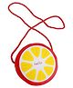 SYGA Children Fruit Vegetable & Hello Word Sling Mini Messenger Bag - Yellow Red