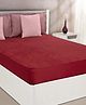 BEDCOV Waterproof Bed Mattress Protector - Maroon