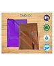 THE LITTLE LOOKERS Quicky Dry Sheets/Massage Mats/Water Proof Bed Protector/Crib Sheets for Baby Small, Purple & Skin - Pack of 2