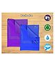 THE LITTLE LOOKERS Quicky Dry Sheets Massage Mats Water Proof Bed Protector Crib Sheets for Baby Large Pack of 2  - Purple Navy Blue