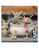 Chocozone Set Miniature Fairy Princess Garden Decor Home Decoration Mini Landscape Dolls for Girls - 6 Pieces