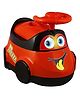 MUREN Car Shape Potty Seat With Removable Bowl -Red
