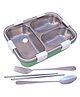 Toyshine , Magna Large Lunch Box Thermal Stainless Steel Insulation Box Tableware Set Portable Lunch Containers for Kid Adult Student Children Keep Food 100ml green