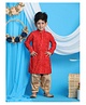 Vastramay Full Sleeves Bandhani Kurta & Patiala Set - Maroon