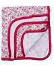 Ohms Terry Blanket Allover Print - Pink & White