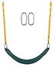 Reznor Flexible Swing Seat with 1.5 Meter Plastic Coated Chain for Kids - Green and Yellow