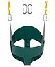 Reznor Flexible High Back Full Bucket Swings Seat With 60inch Plastic Coated Chains - Green and Yellow